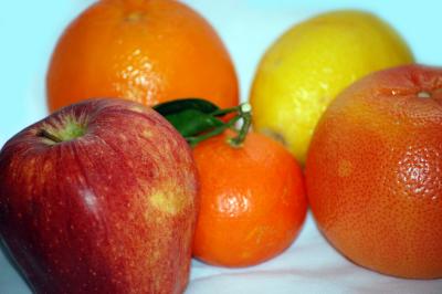 Download free leaf red yellow apple orange lemon image