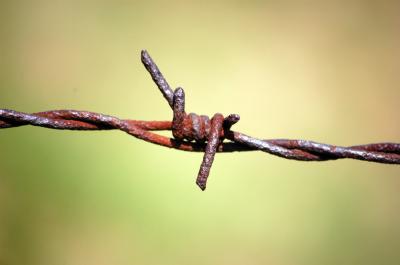 Download free closing barbed rust iron image