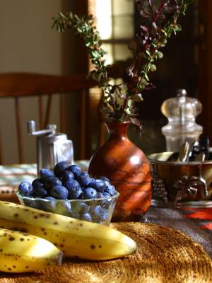 Download free fruit food grapes table banana image