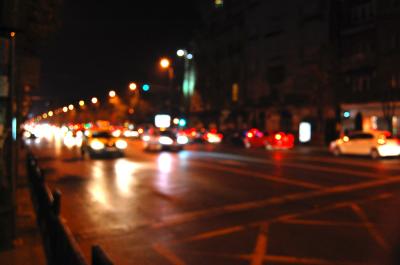 Download free city car road night light image