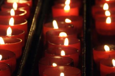 Download free red candle fire flame image