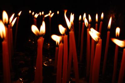 Download free red candle fire flame image