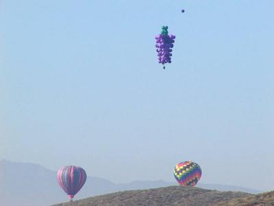 Download free blue sky balloon hot air balloon image