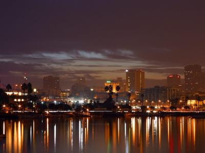Download free city light reflection image