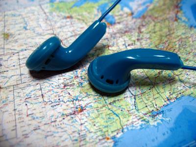Download free map blue headphone image
