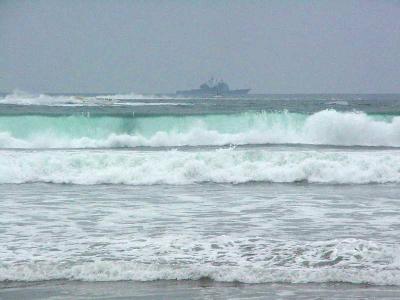 Download free sea boat wave image